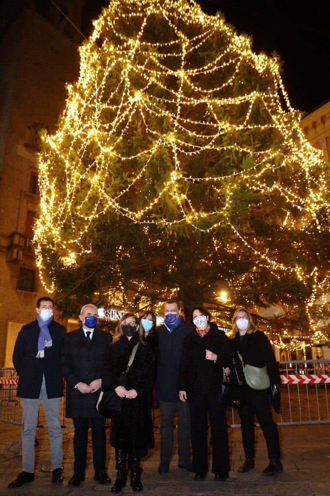 Illuminato Il Grande Albero Si Accende Il Natale In Centro Storico FOTO