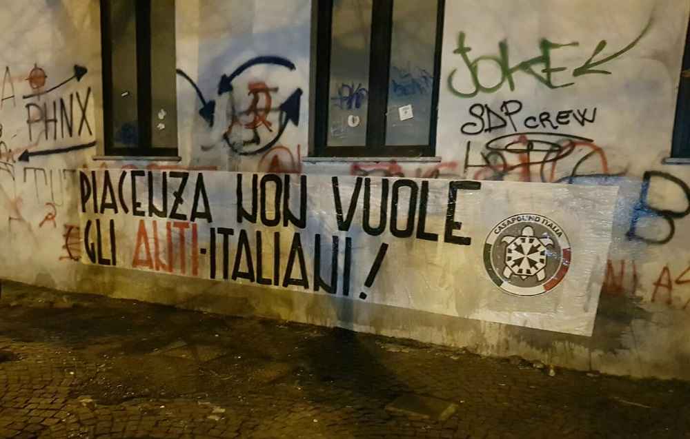 CasaPound contesta l'arrivo di Martina in città.