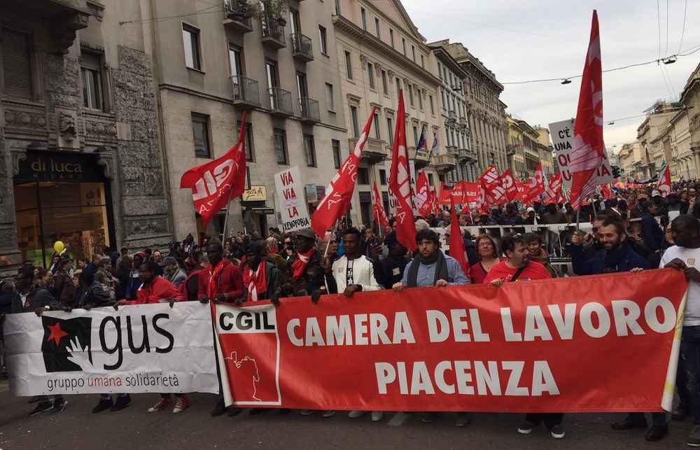 Anche i sindacati piacentini a Milano (1)