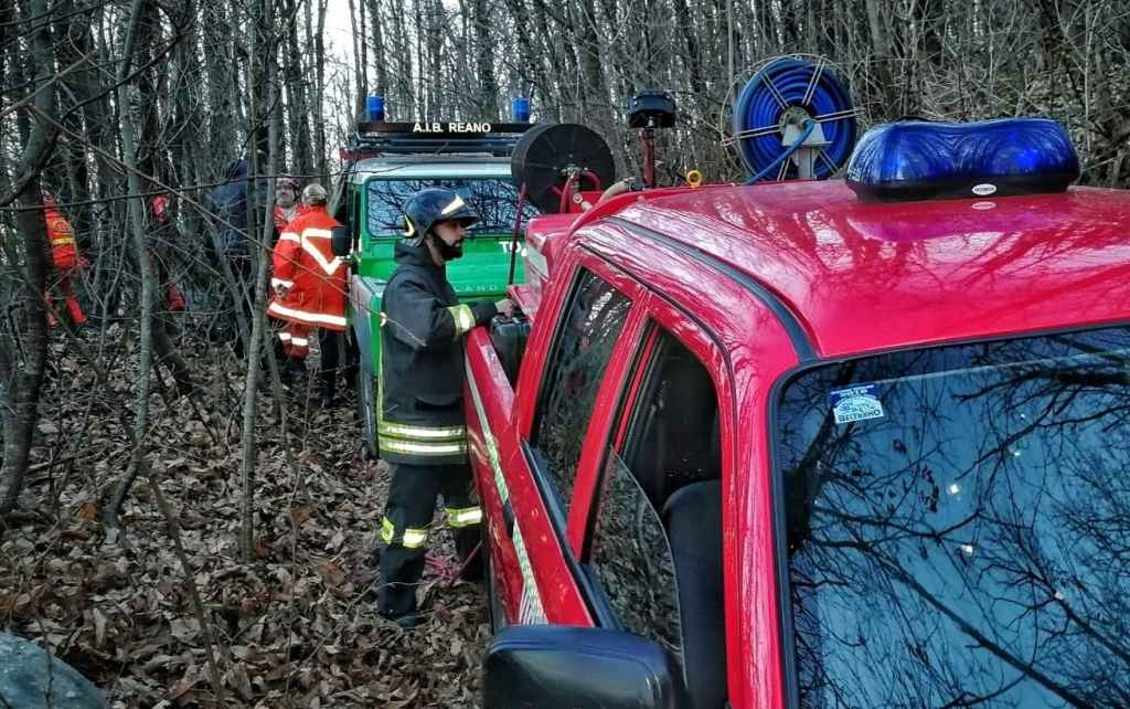 Incendio in un bosco di Morfasso