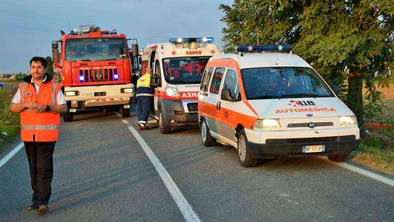 Ciclista travolto a San Nicolò