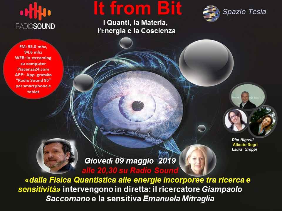 It From Bit, "Interazioni tra Fisica Quantistica - Energie Incorporee e Sensitività"