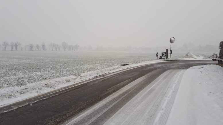 neve a bassa quota a Piacenza