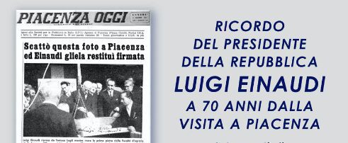 Ricordo del Presidente della Repubblica Luigi Einaudi a Palazzo Galli