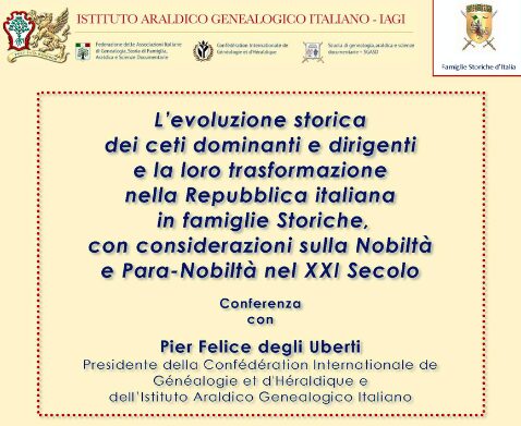 Conferenza "L'evoluzione storica dei ceti dominanti e dirigenti", a Piacenza