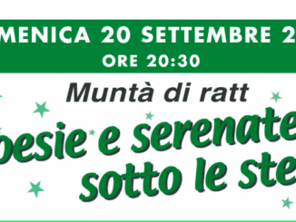 Auser Piacenza, il 20 settembre con Marilena Massarini torna "Poesie e serenate sotto le stelle"