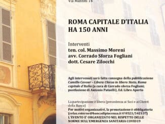 "Roma Capitale d'Italia ha 150 anni", incontro a Palazzo Galli della Banca di Piacenza il 18 settembre