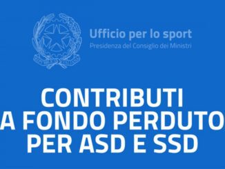 Contributi a fondo perduto per ASD/SSD. DPCM 9 novembre 2020