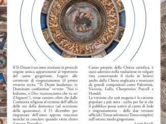 Il 31 dicembre si rinnova la tradizione del Te Deum nella Basilica di Santa Maria di Campagna