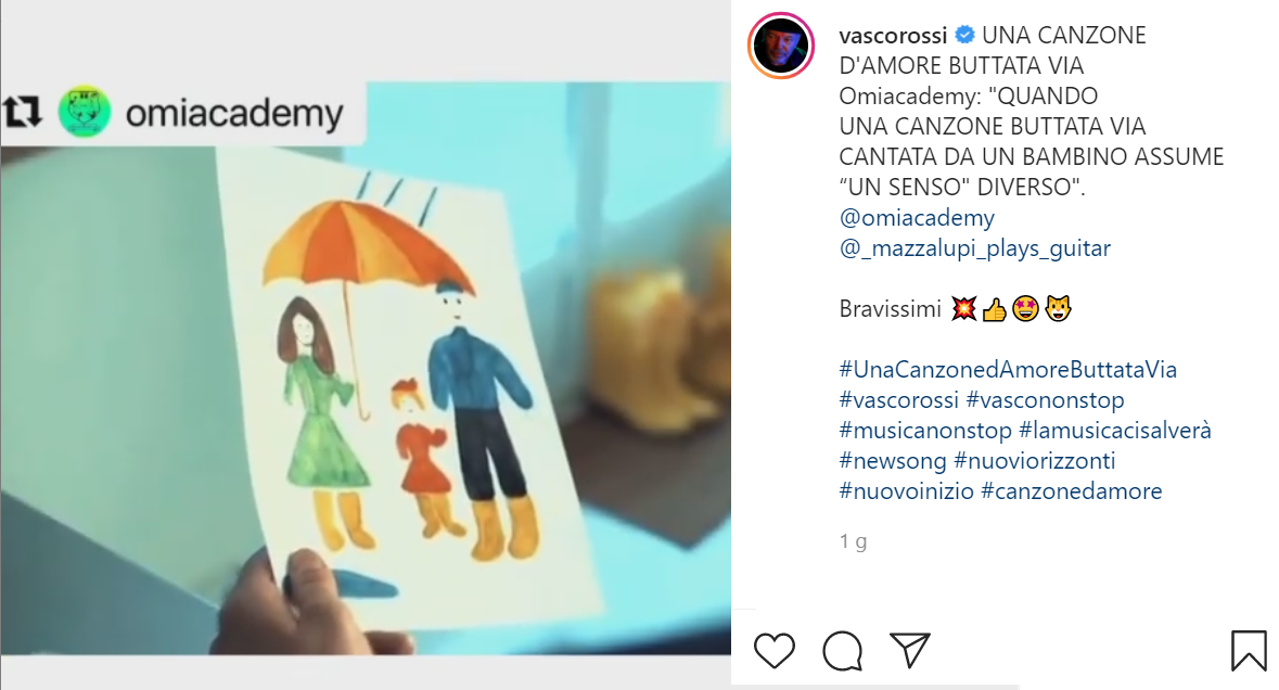 La Canzone Di Vasco Reinterpretata Dai Ragazzi Dell Omi Academy Il Cantautore Commosso Bravissimi Audio