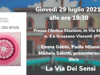 Presentazione del libro "La via dei sensi" il 29 luglio a Grazzano all'Antica Stazione