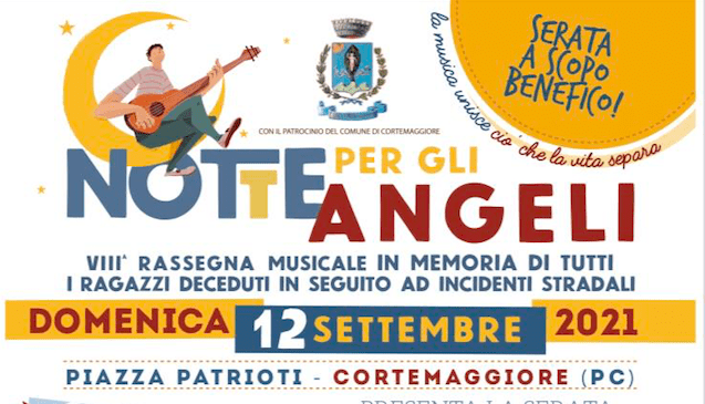 Maratona di artisti il 12 settembre per “La Notte per gli Angeli” di Cortemaggiore