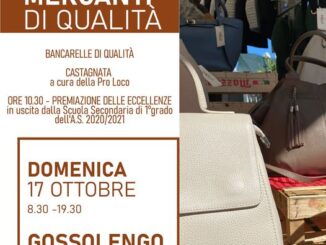 Shopping d’autunno con i Mercanti di Qualità e Castagnata a Gossolengo il 17 ottobre