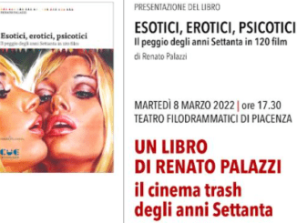 Presentazione del libro di Renato Palazzi "Esotici, Erotici, Psicotici, Il peggio degli anni 70 in 120 film" l'8 marzo al Teatro Filodrammatici