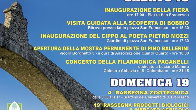 La trentesima edizione della Fiera di San Giovanni a Bobbio dal 18 al 19 giugno