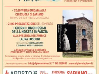 Di Pieve in Pieve, il 4 agosto a Gropparello (PC) una serata di arte, letteratura e gusto