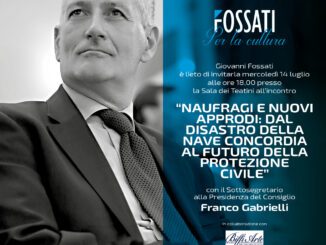 Protagonisti del nostro tempo, il 14 luglio ospite Franco Gabrielli, Sottosegretario di Stato alla Presidenza del Consiglio dei Ministri