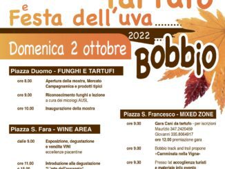 Sagra del Fungo, Tartufo e Festa dell’Uva a Bobbio domenica 2 ottobre