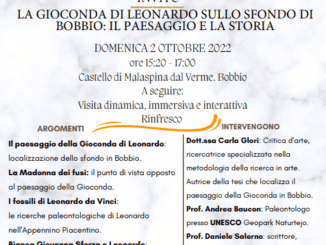 La Gioconda di Leonardo sullo sfondo di Bobbio, incontro il 2 ottobre