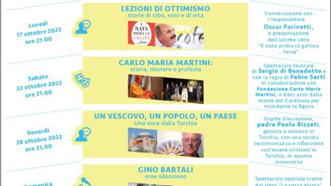 L'imprenditore Oscar Farinetti e il virologo Guido Dilvestri, ospiti il 17 e 18 ottobre a "Utopia" alla parrocchia di Roveleto