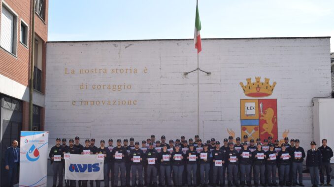 56 allievi del 220° Corso per Agenti della Polizia di Stato frequentatori presso la Scuola di Piacenza, hanno aderito alla sensibilizzazione posta in essere e sono divenuti donatori