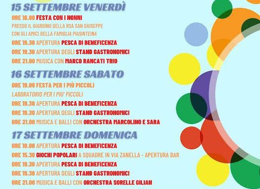 Festa di Settembre 2023 della Parrocchia del Preziosissimo Sangue