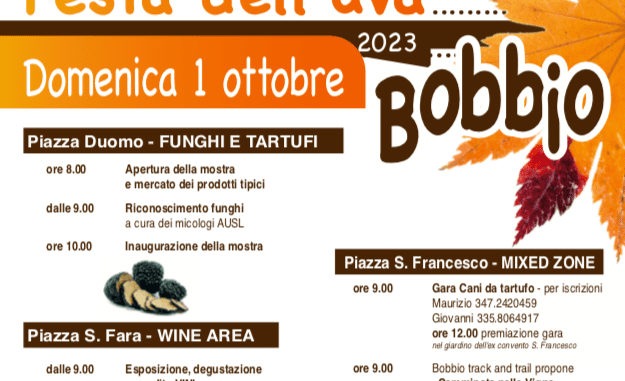 Sagra del Fungo Bobbio 1 ottobre