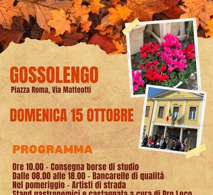 Gossolengo Mercanti di Qualità 15 ottobre