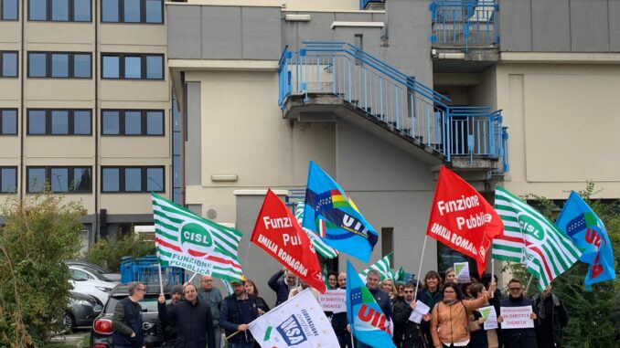 Protesta Ispettorato del Lavoro di Piacenza