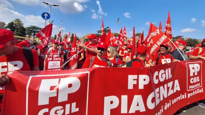 Manifestazione Cgil a Roma