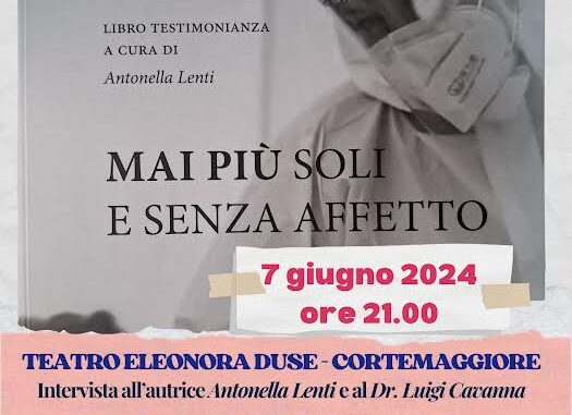 Mai più soli e senza affetto libro Duse Cortemaggiore