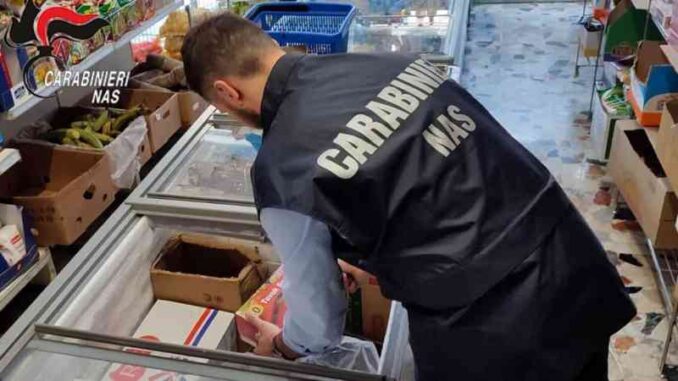 Controlli NAS a Piacenza sequestrati 30kg di alimenti