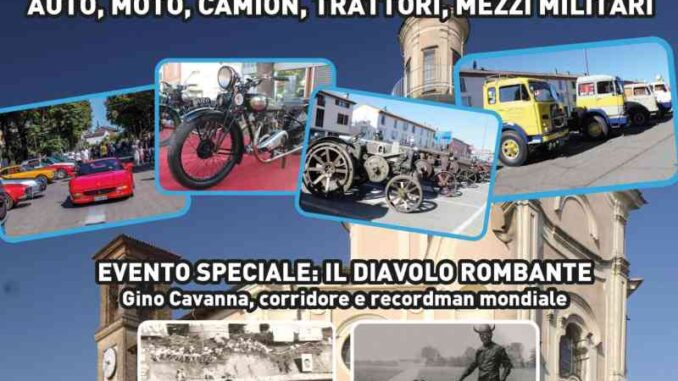 Giornata Nazionale del veicolo d'epoca, il 29 settembre a Roveleto di Cadeo si ricorda Gino Cavanna