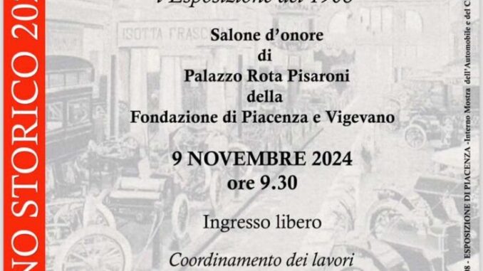 Convegno storico 2024 del Comitato di Piacenza dell’Istituto per la Storia del Risorgimento Italiano il 9 novembre